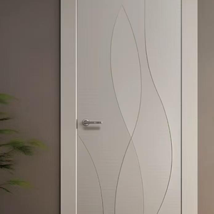 Contemporary Sleek Wooden Door - Minimalist Design Interior Door with Precise Finish, Customizable