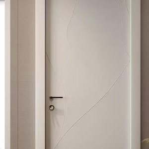 Contemporary Sleek Wooden Door - Minimalist Design Interior Door with Precise Finish, Customizable