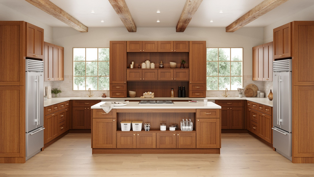 Modern Classic white shaker kitchen cabinet Solid Wood Cabinetry - Timeless Design for Contemporary Spaces