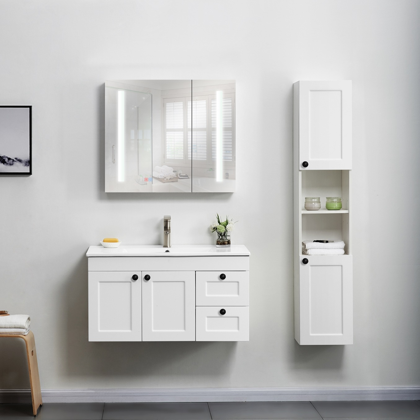 Modern Classic white shaker kitchen cabinet Solid Wood Cabinetry - Timeless Design for Contemporary Spaces